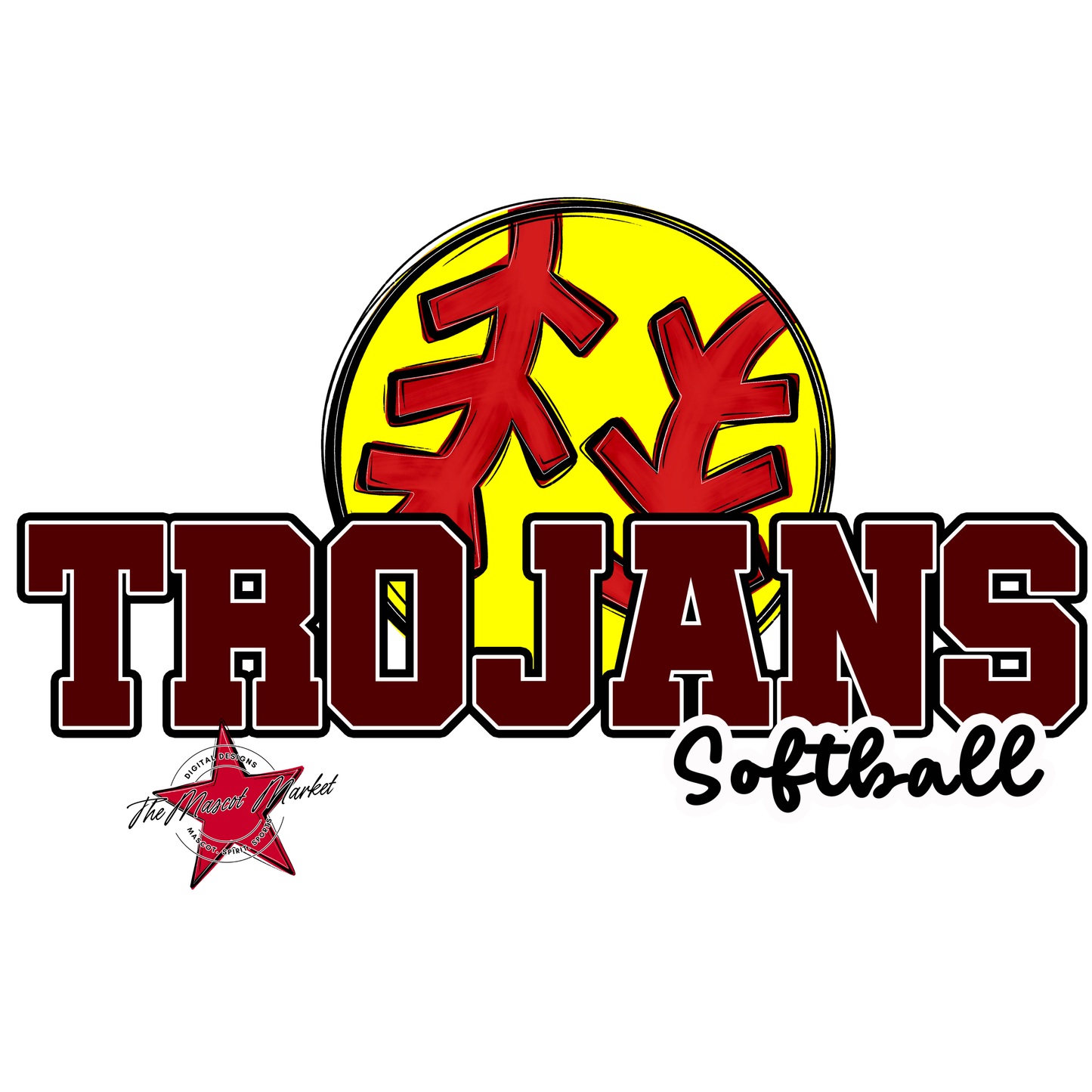 Trojans Varsity Softball-Maroon