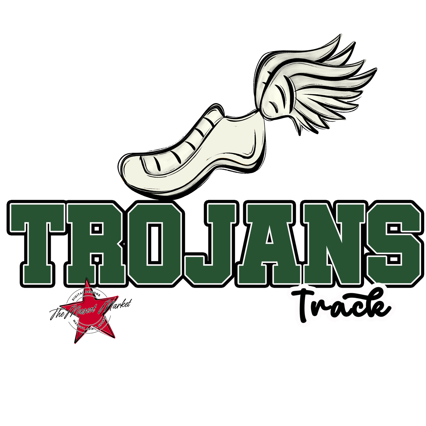 Trojans Varsity Track-Green