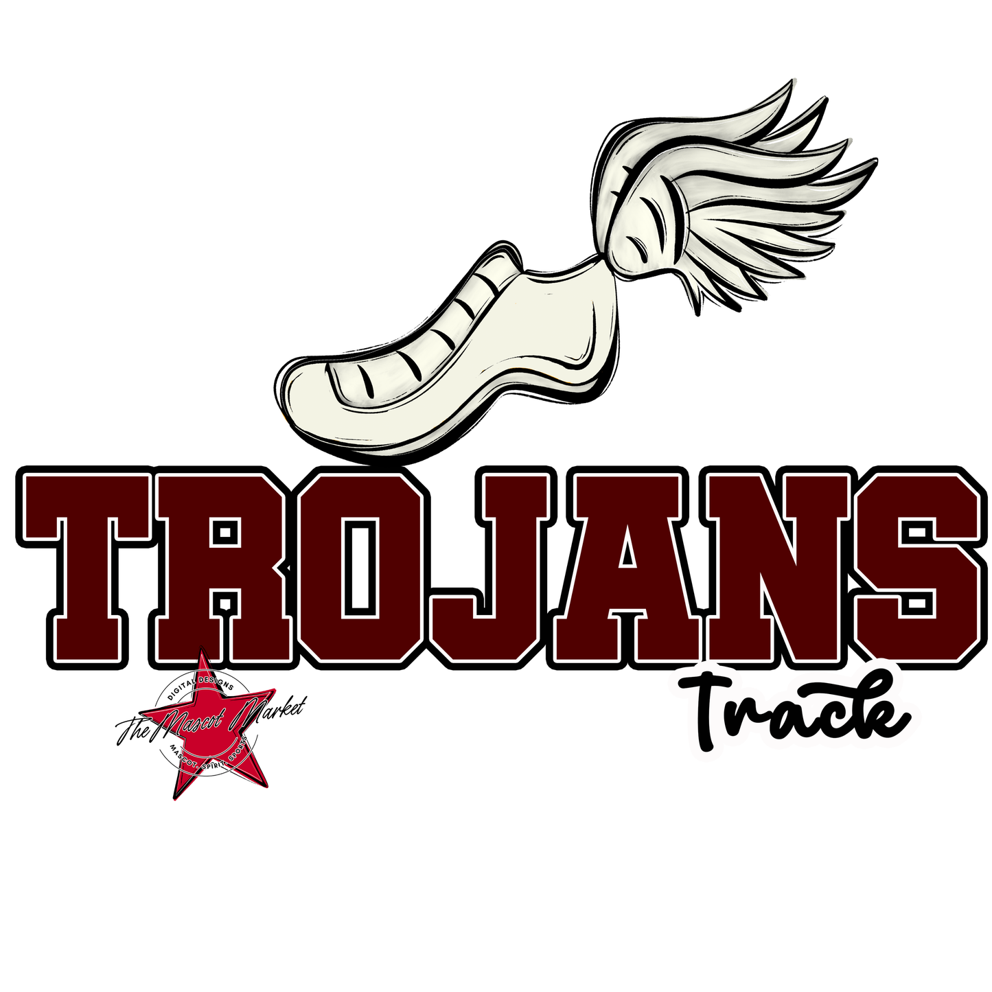 Trojans Varsity Track-Maroon