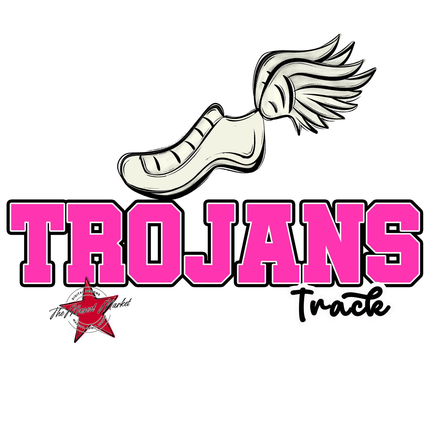 Trojans Varsity Track-Pink