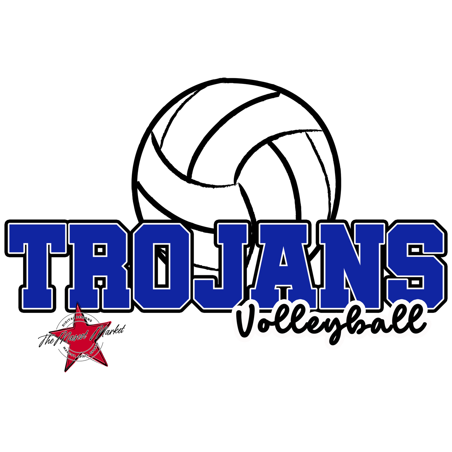 Trojans Varsity Volleyball-Royal Blue