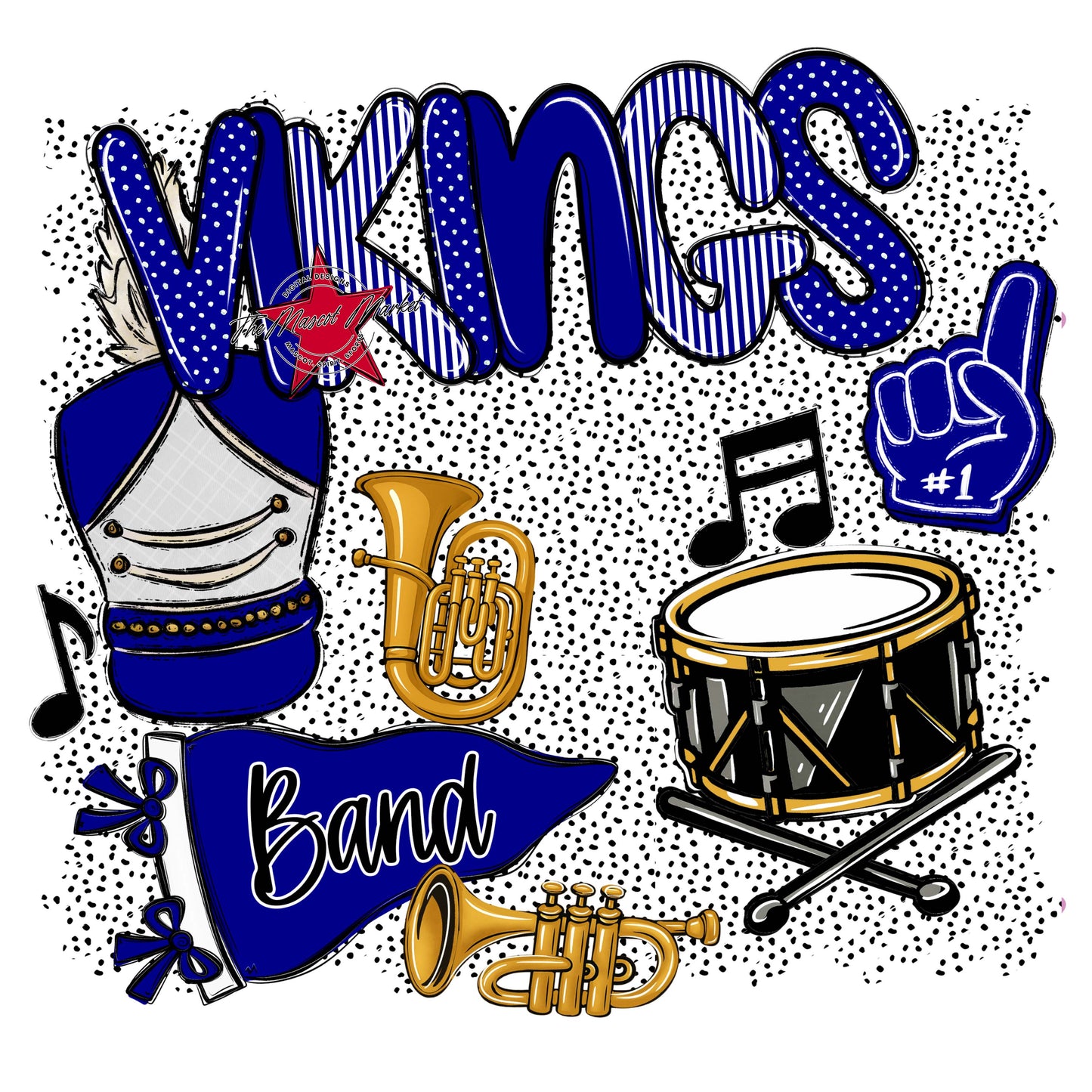 Vikings Band Spirit-Blue