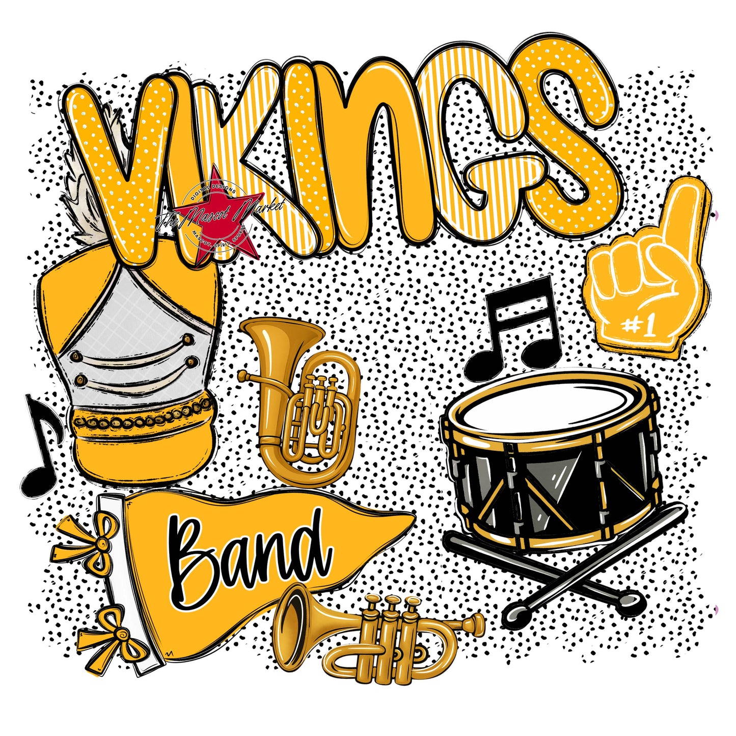 Vikings Band Spirit-Yellow