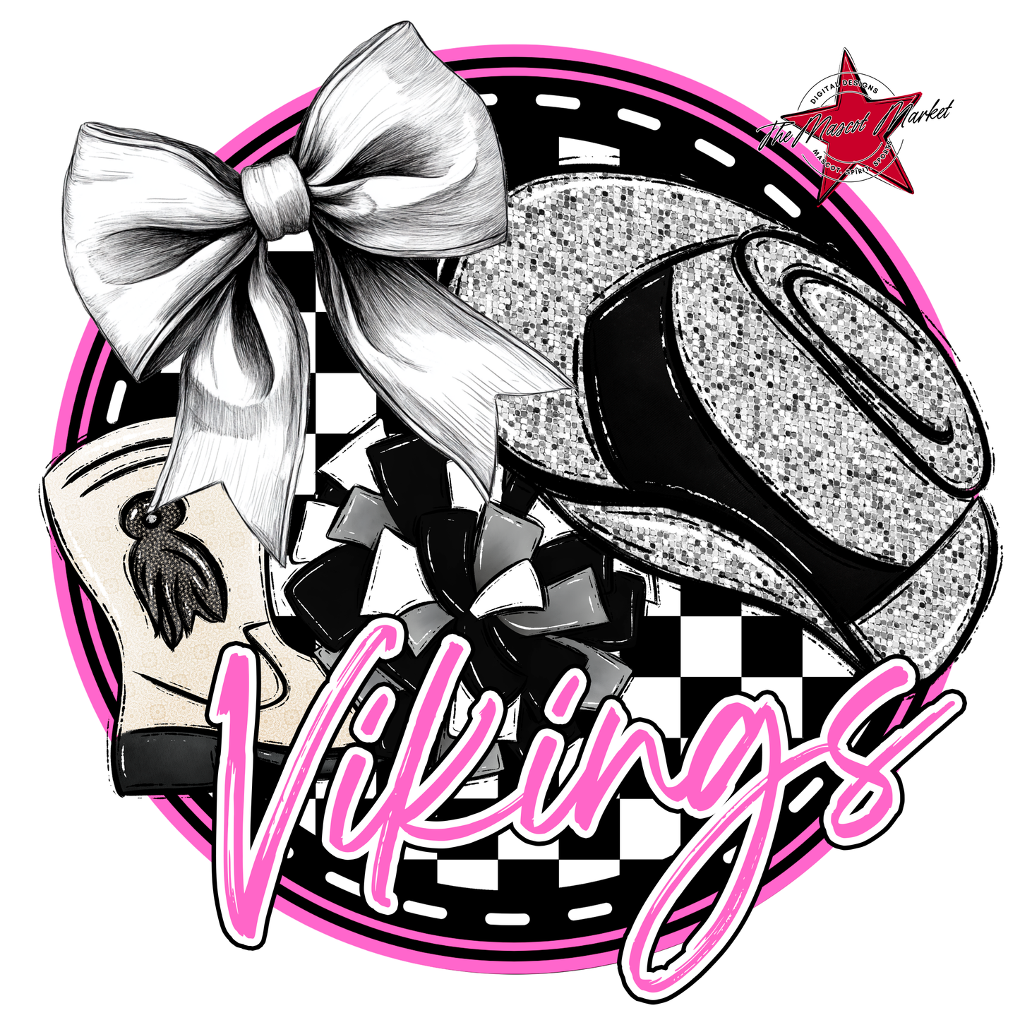 Vikings Circle Drillteam Design-Baby Pink