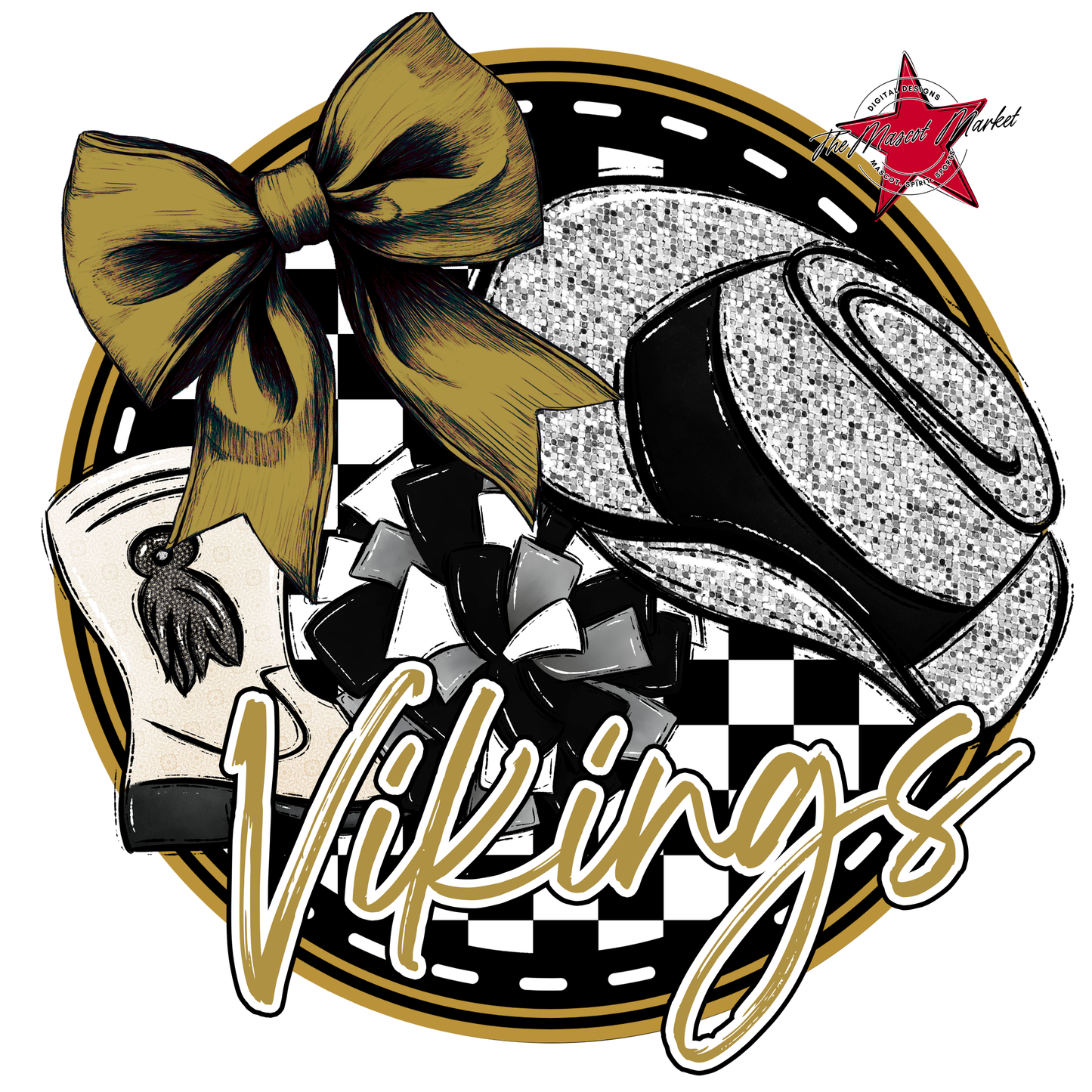 Vikings Circle Drillteam Design-Gold