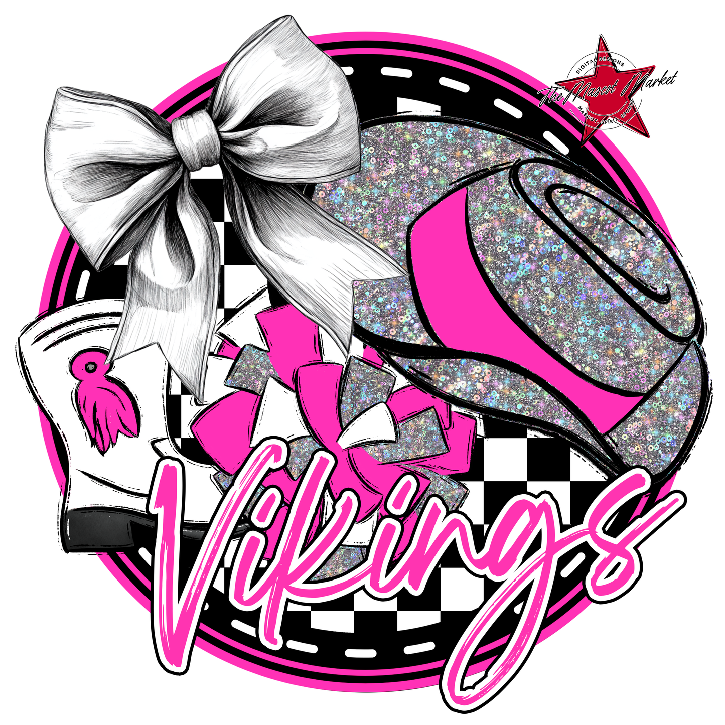 Vikings Circle Drillteam Design-Pink