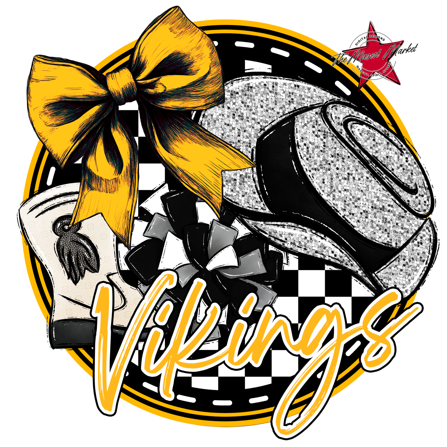 Vikings Circle Drillteam Design-Yellow