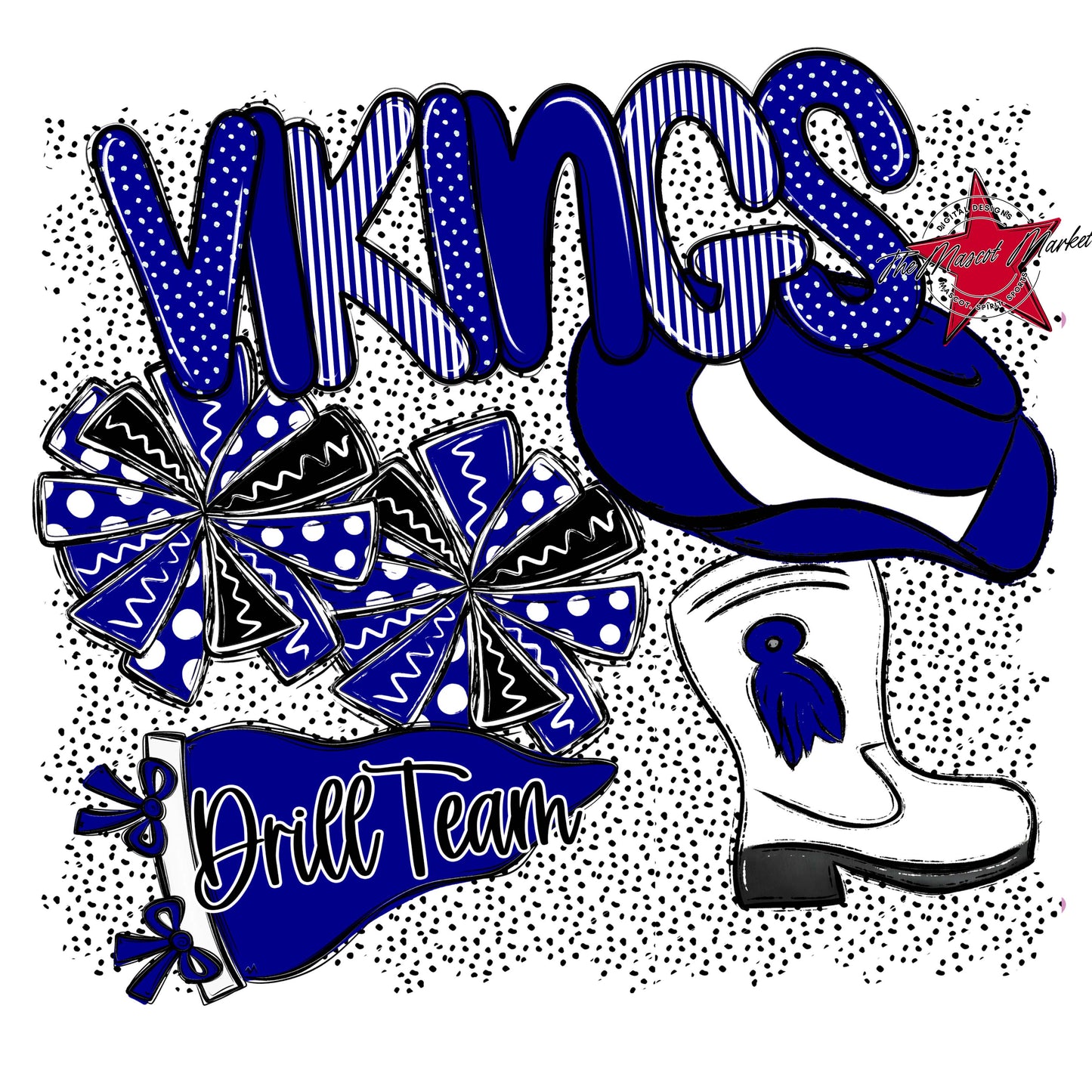 Vikings Drillteam Spirit-Blue