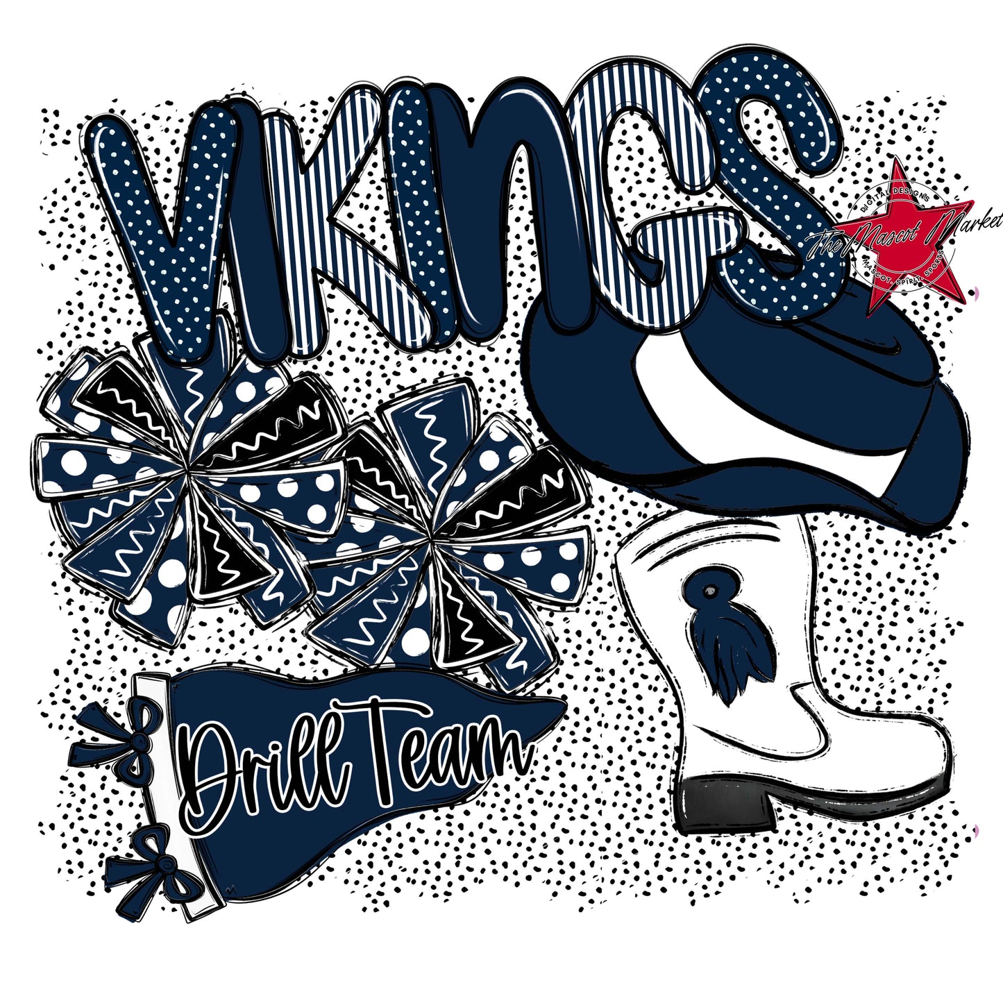 Vikings Drillteam Spirit-Navy