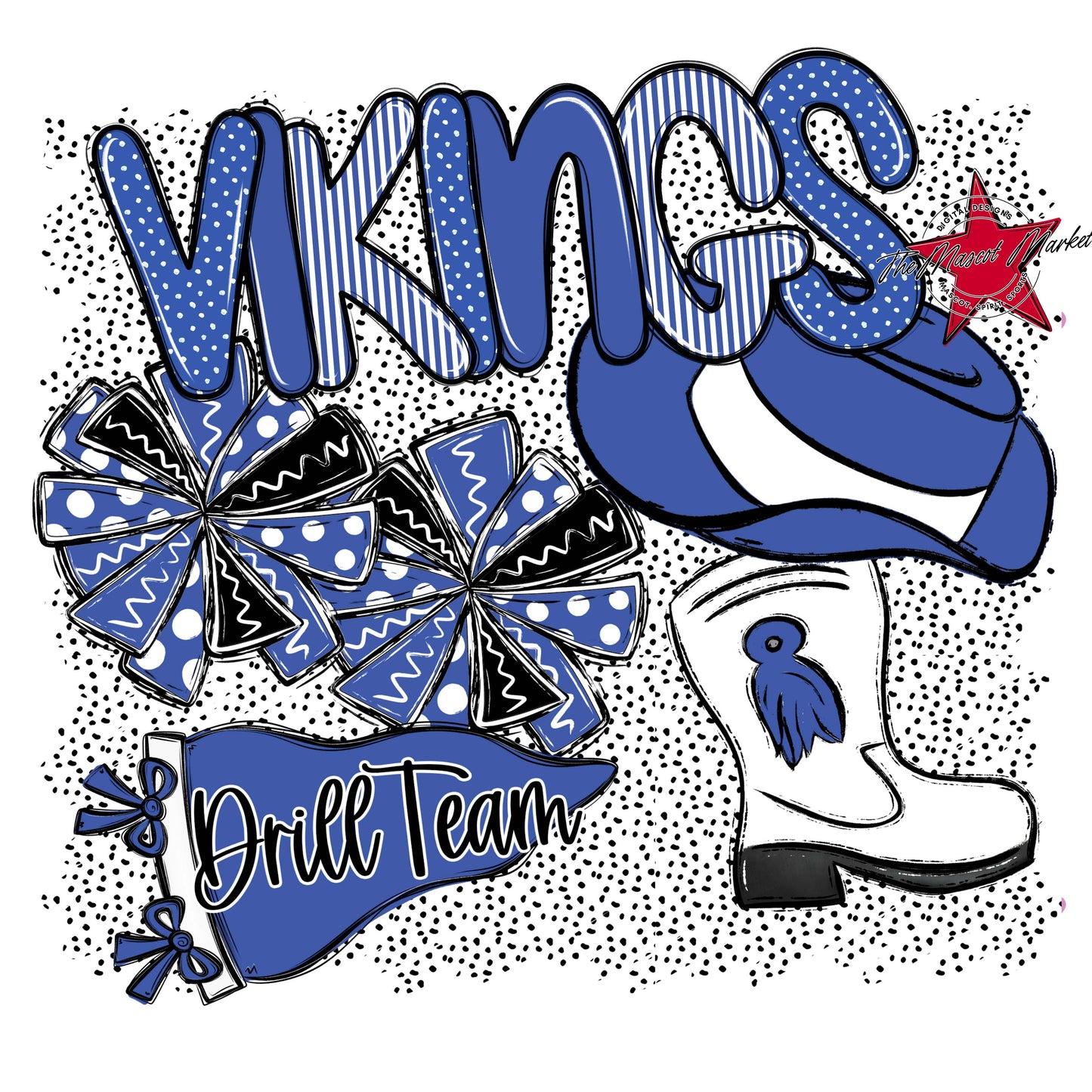 Vikings Drillteam Spirit-Off Blue
