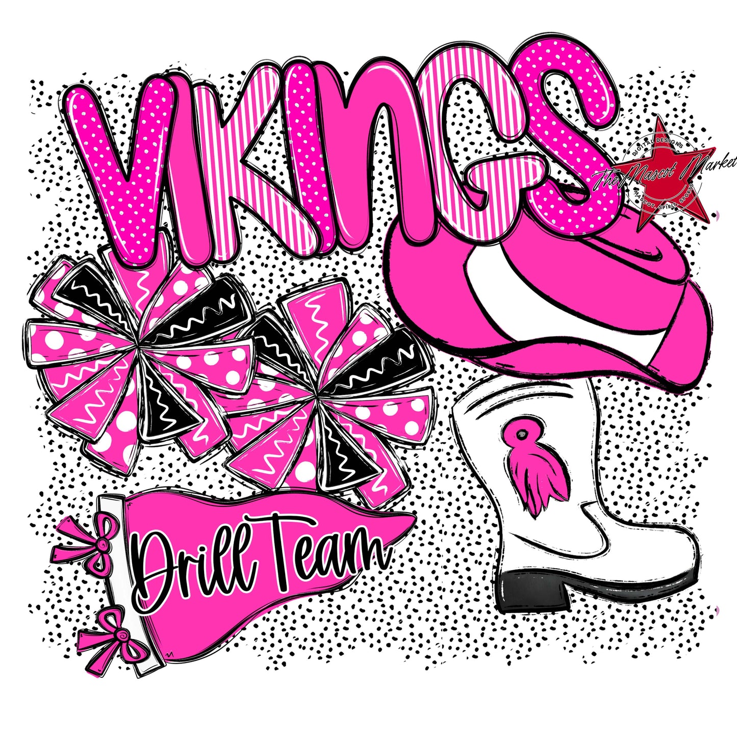 Vikings Drillteam Spirit-Pink