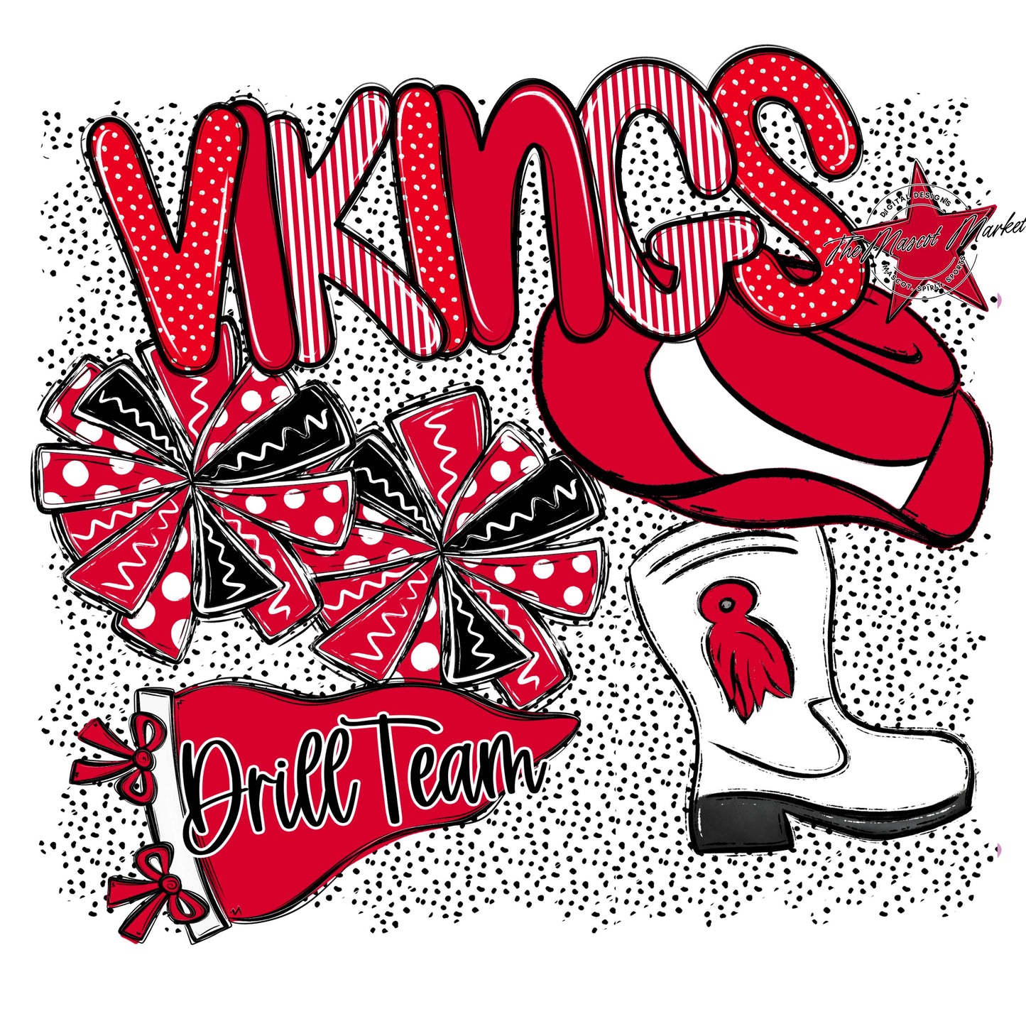Vikings Drillteam Spirit-Red