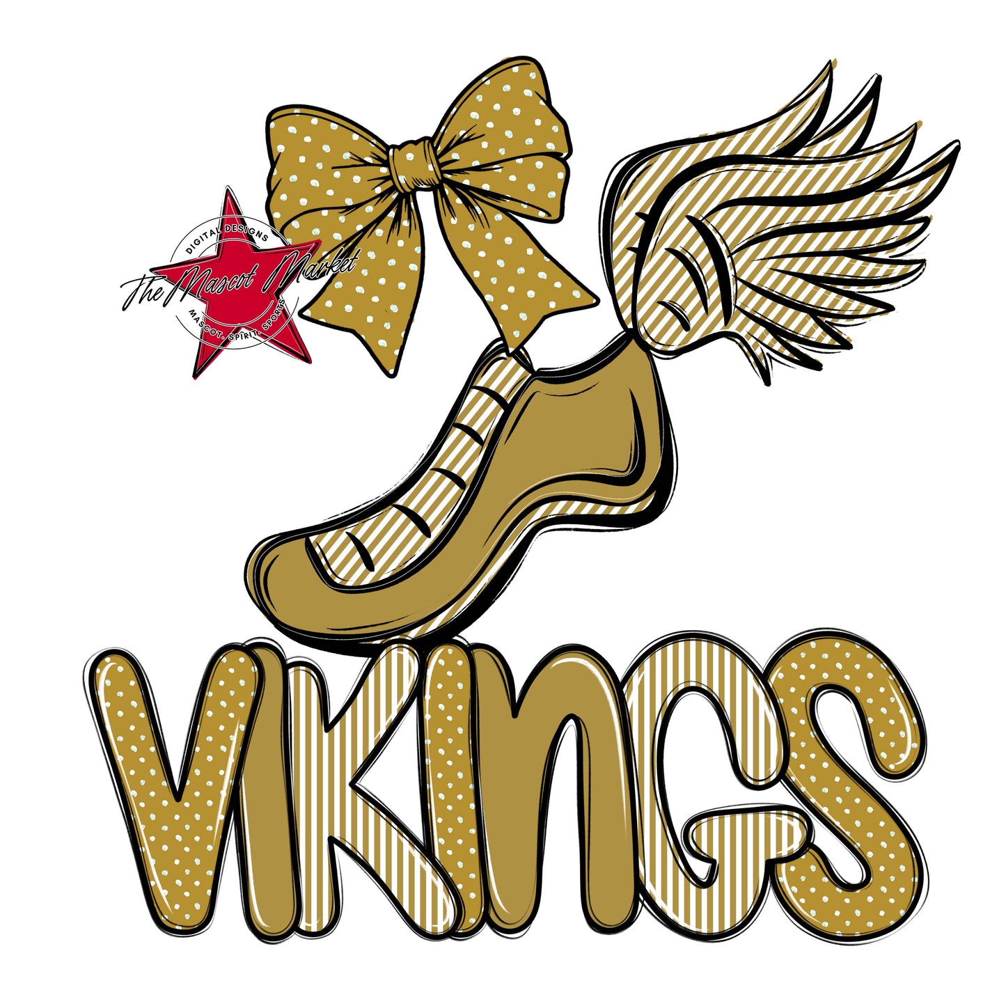 Vikings Track Spirit Design-Gold