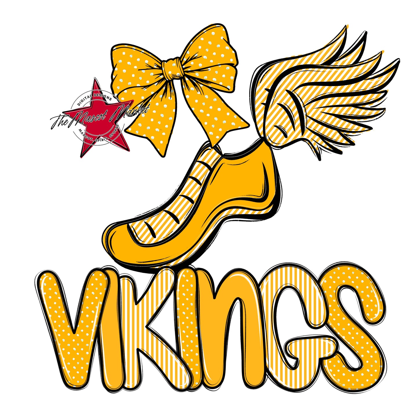 Vikings Track Spirit Design-Yellow