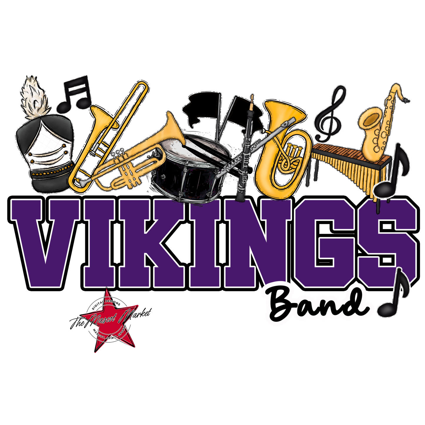 Vikings Varsity Band-Purple