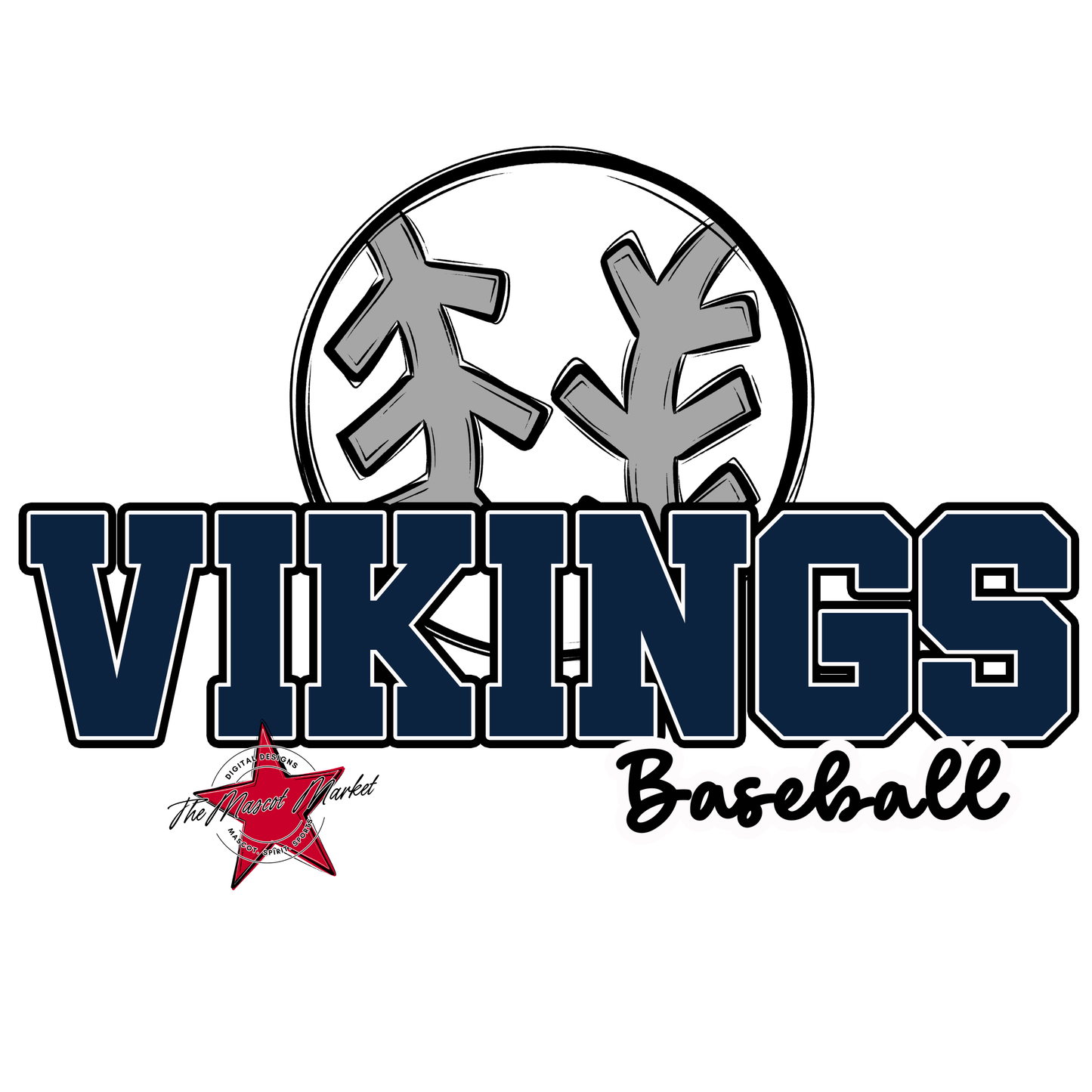 Vikings Varsity Baseball-Navy