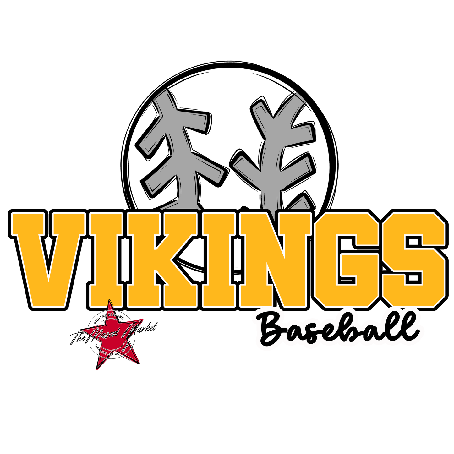 Vikings Varsity Baseball-Yellow