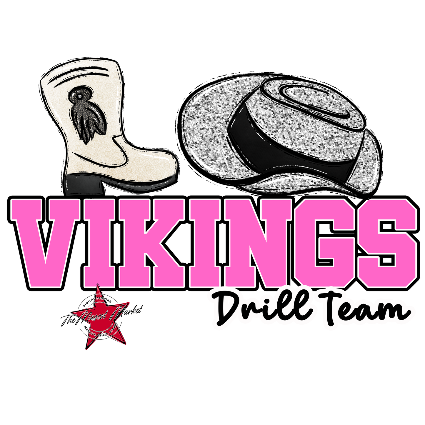Vikings Varsity Drillteam-Baby Pink