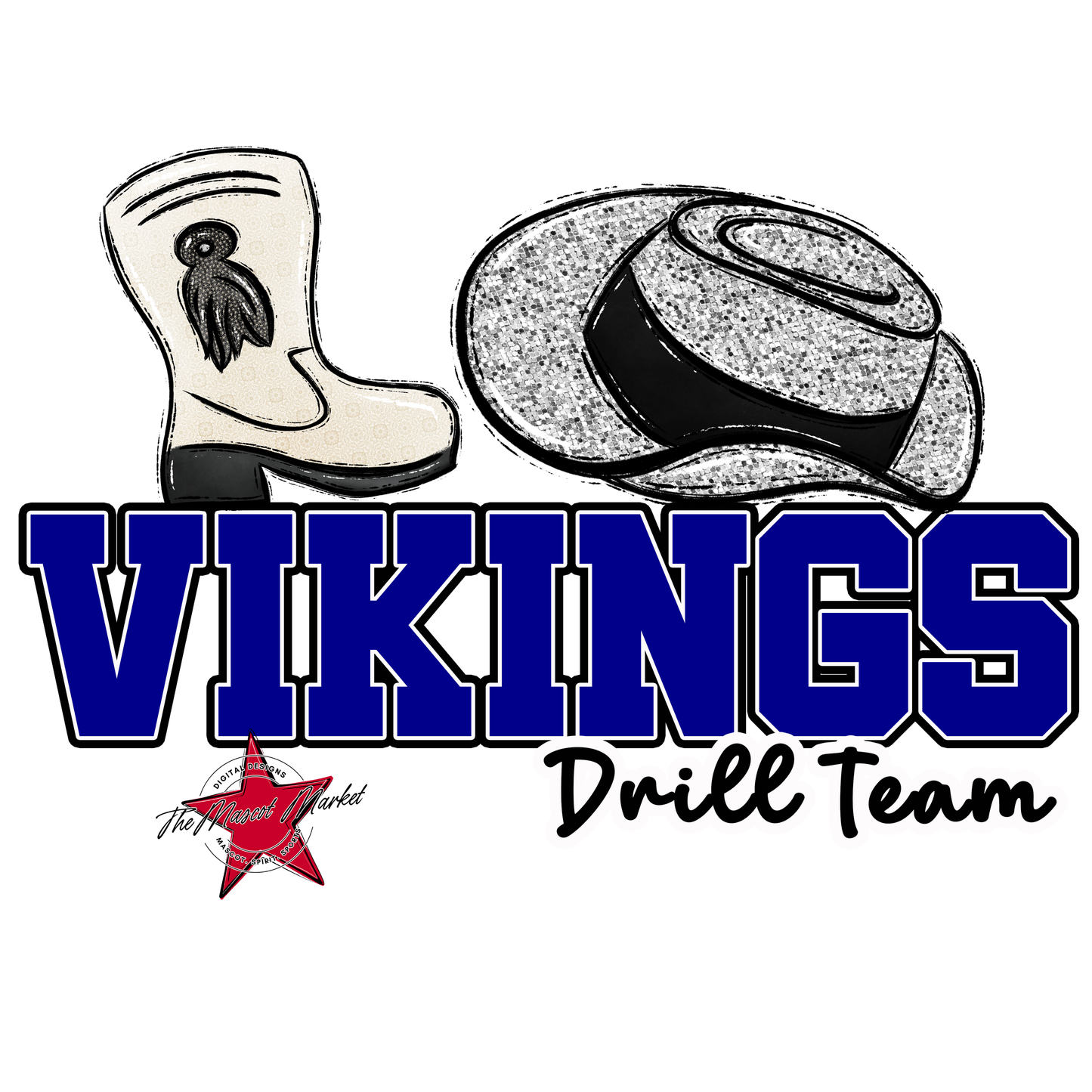 Vikings Varsity Drillteam-Blue
