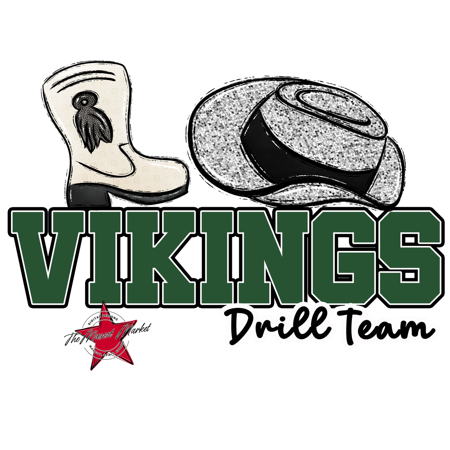 Vikings Varsity Drillteam-Green
