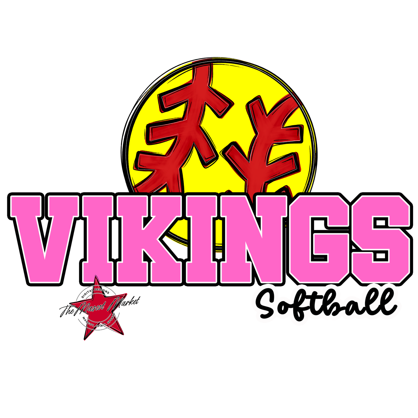 Vikings Varsity Softball-Baby Pink