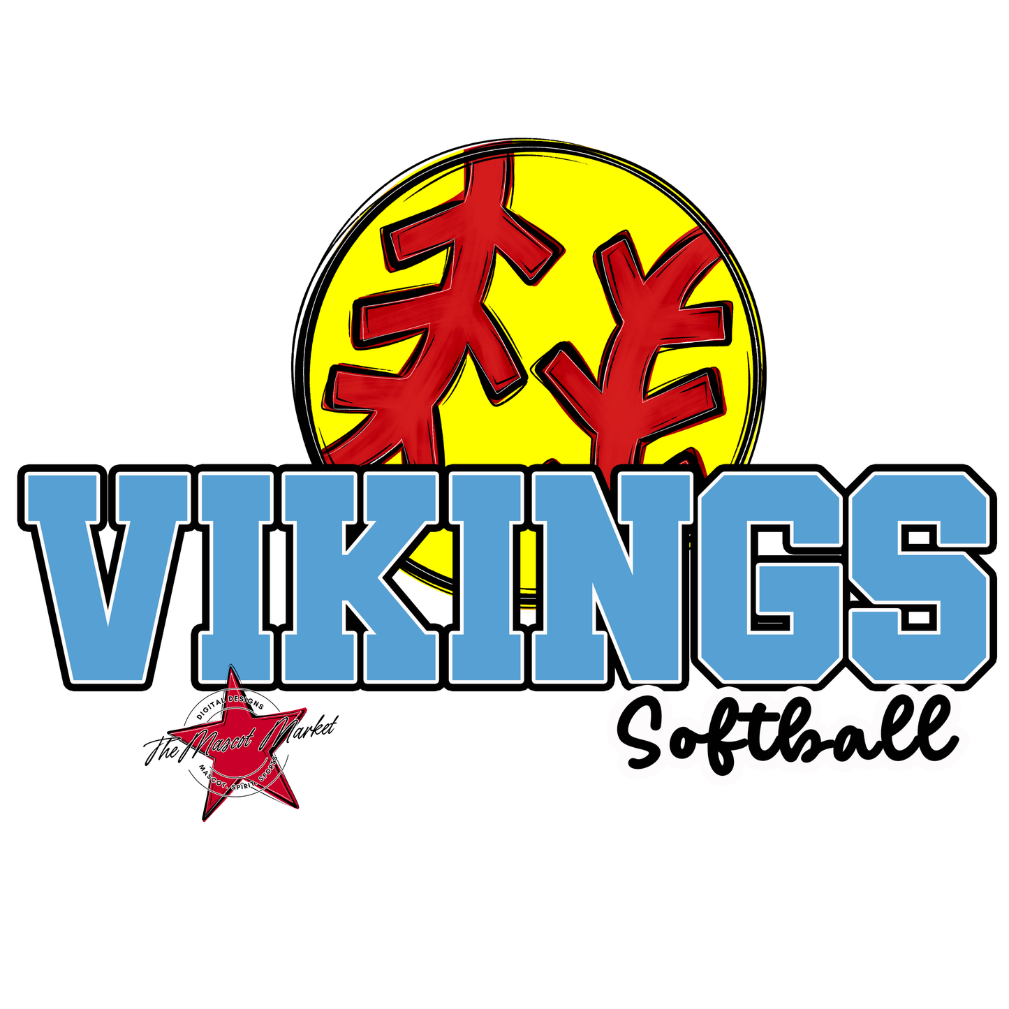 Vikings Varsity Softball-Carolina Blue