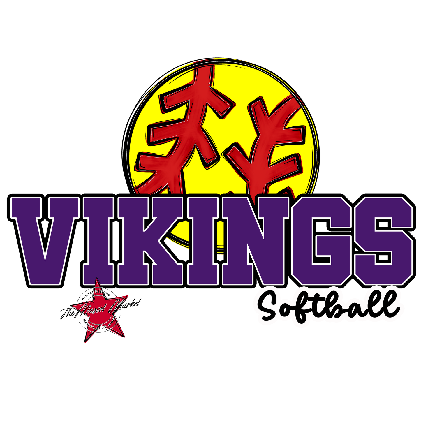 Vikings Varsity Softball-Purple