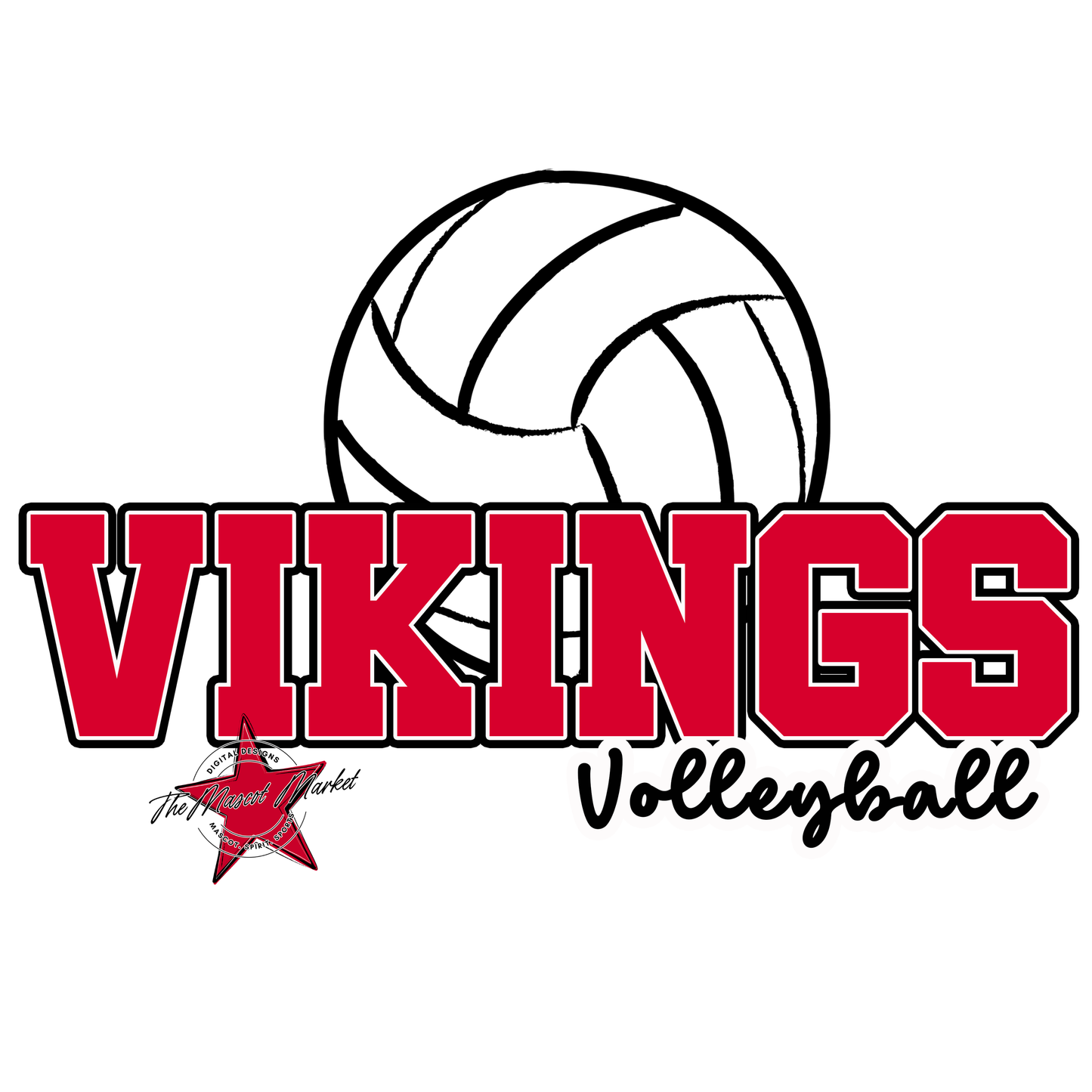 Vikings Varsity Volleyball-Red