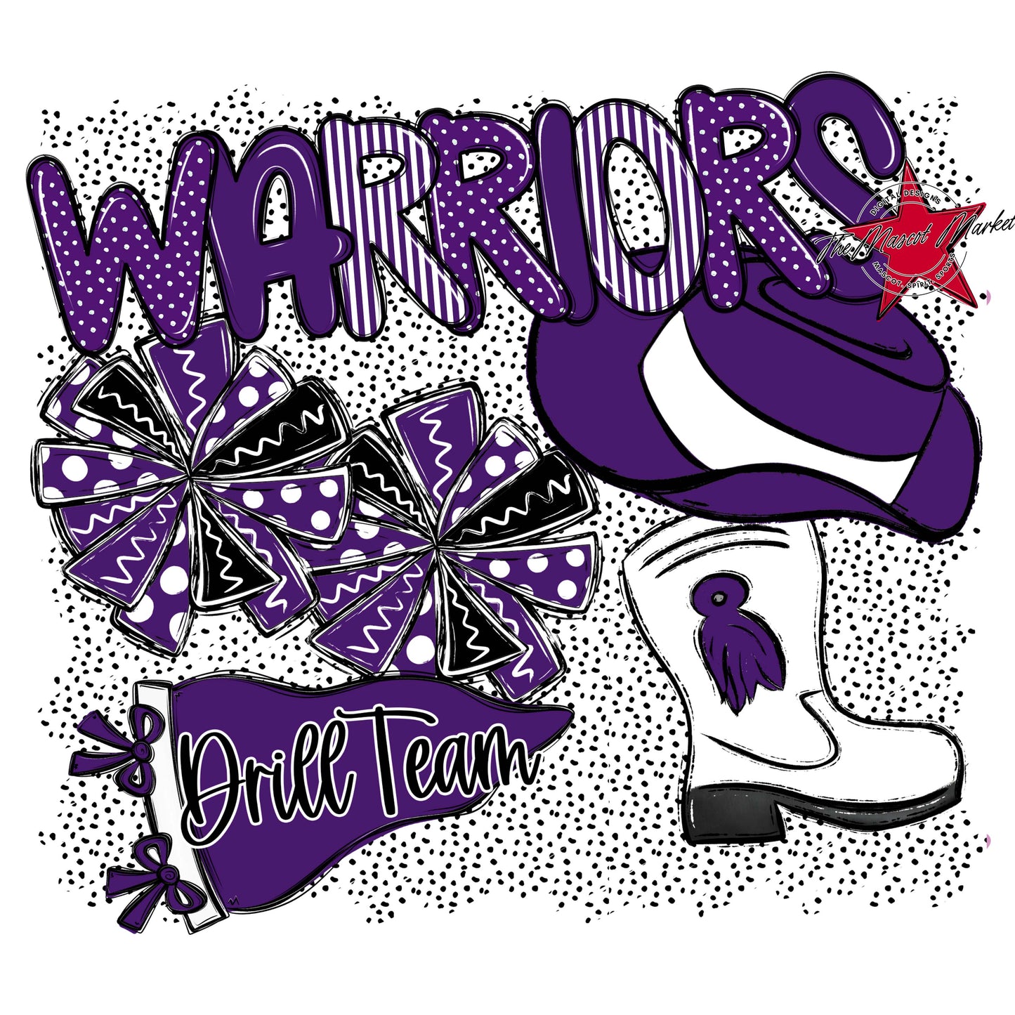 Warriors Drillteam Spirit-Purple