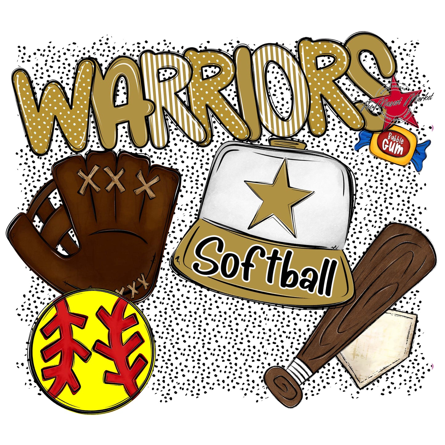 Warriors Softball Spirit-Gold