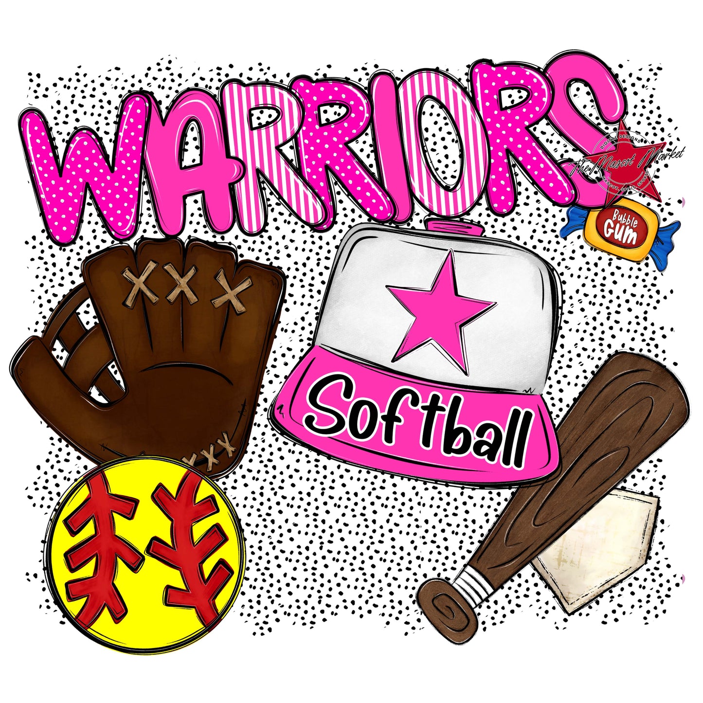 Warriors Softball Spirit-Pink