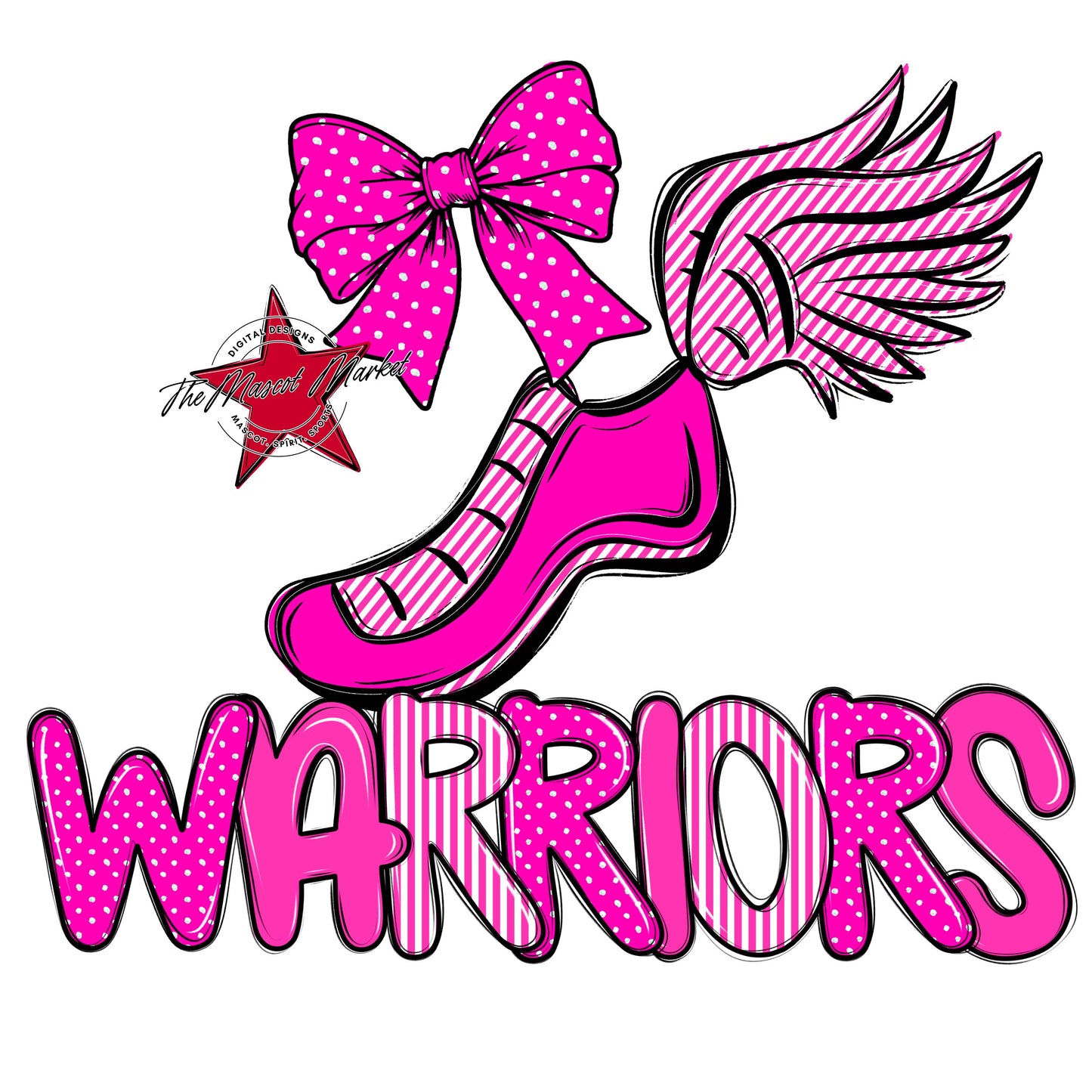 Warriors Track Spirit Design-Pink