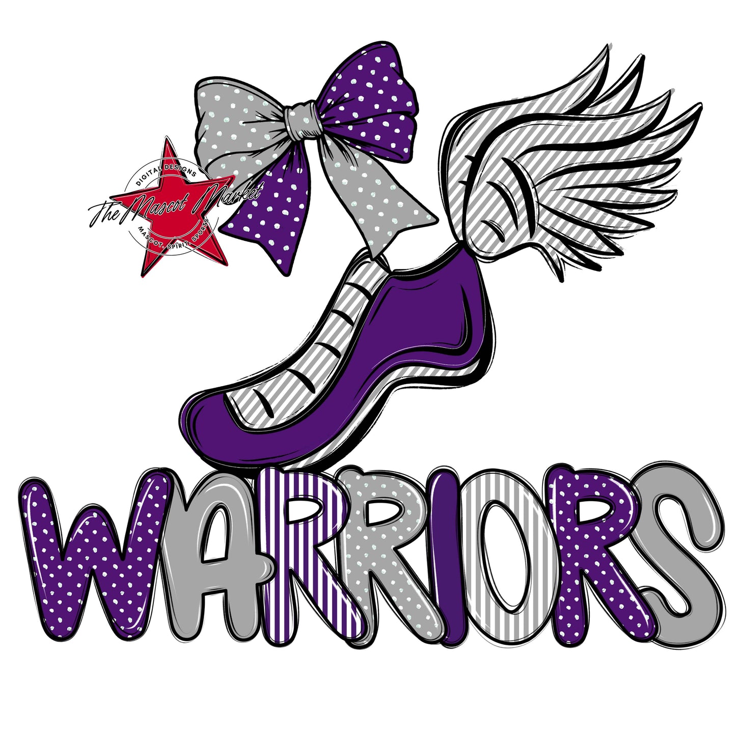 Warriors Track Spirit Design-Purple & Grey