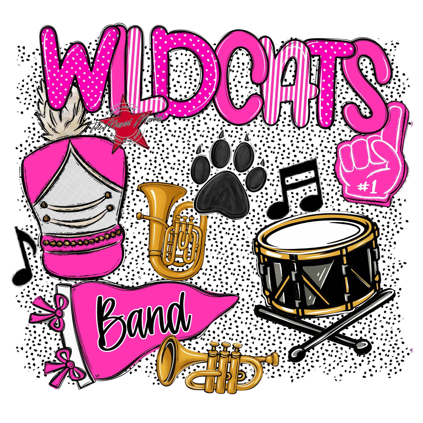 Wildcats Band Spirit-Pink