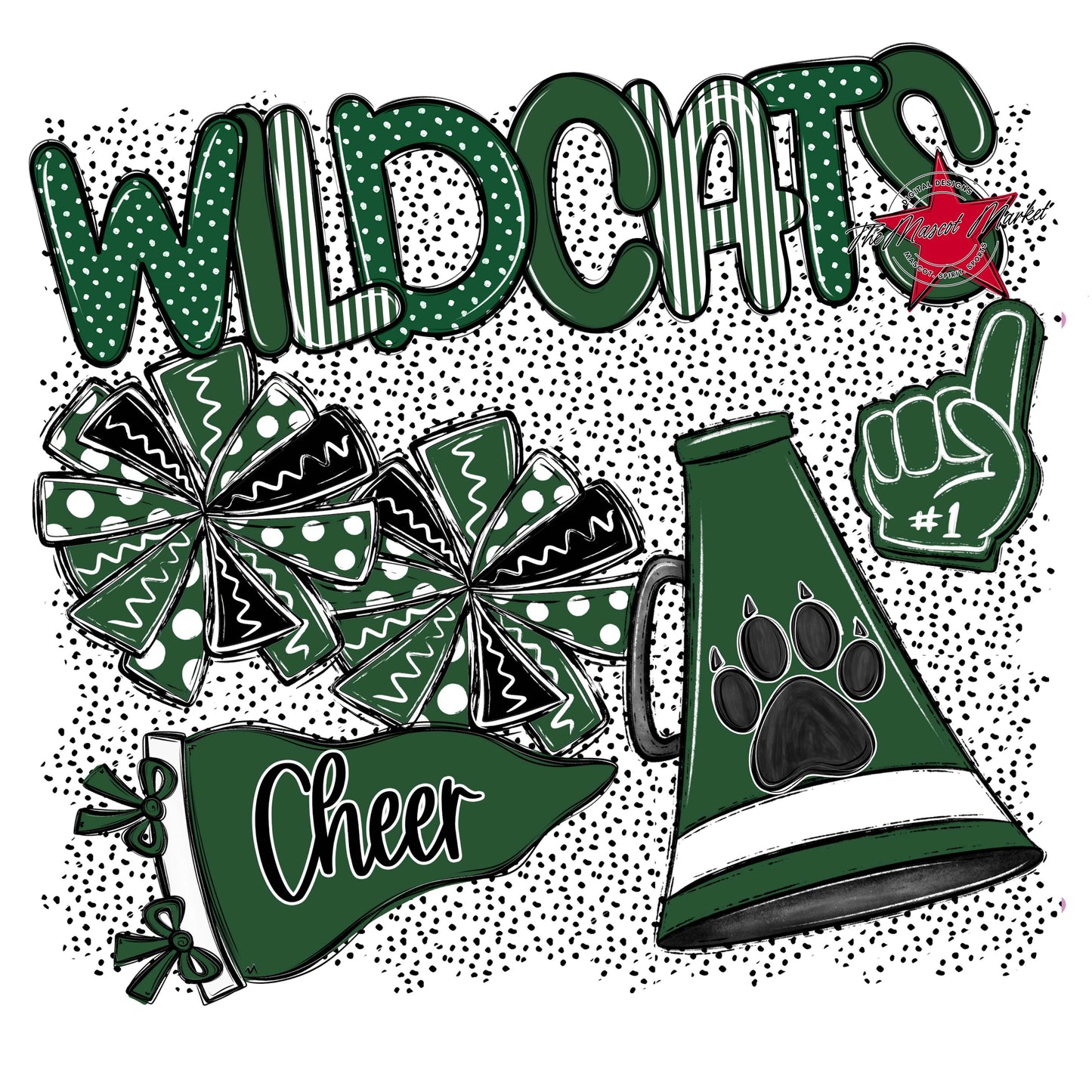 Wildcats Cheer Spirit-Green