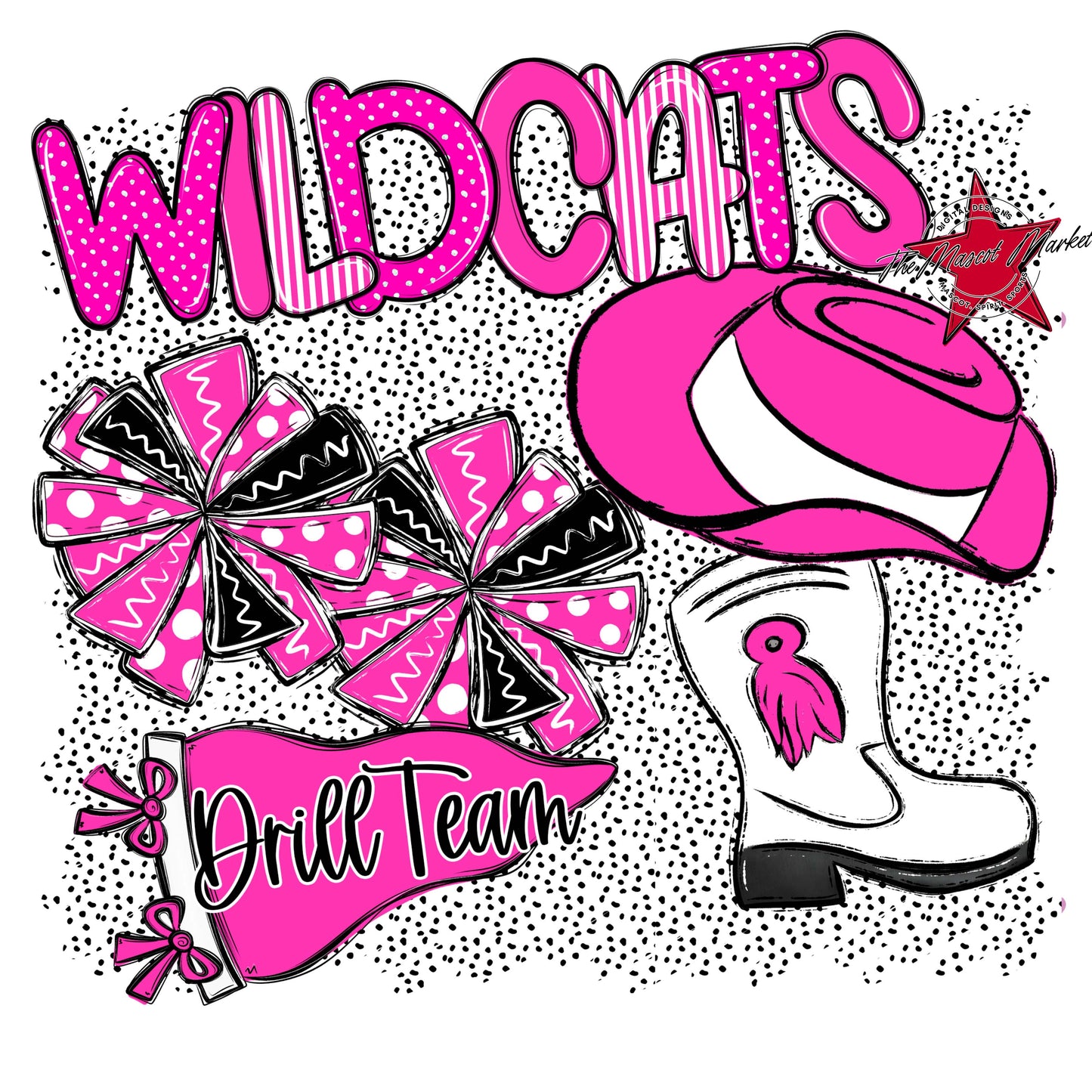 Wildcats Drillteam Spirit-Pink