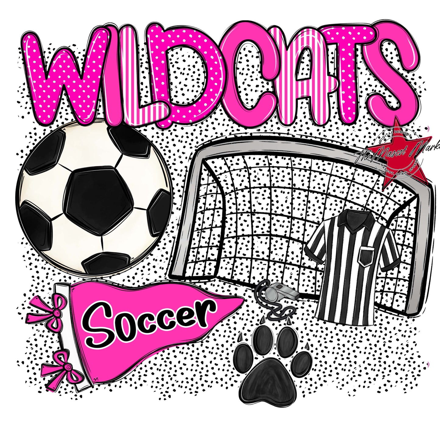 Wildcats Soccer Spirit-Pink