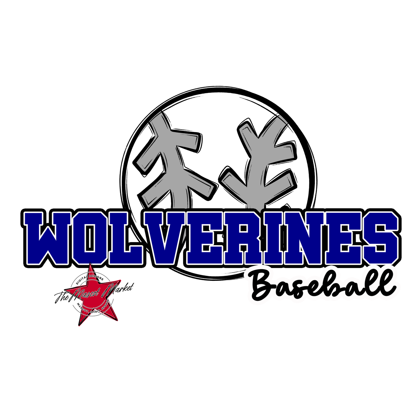 Wolverines Varsity Baseball-Blue