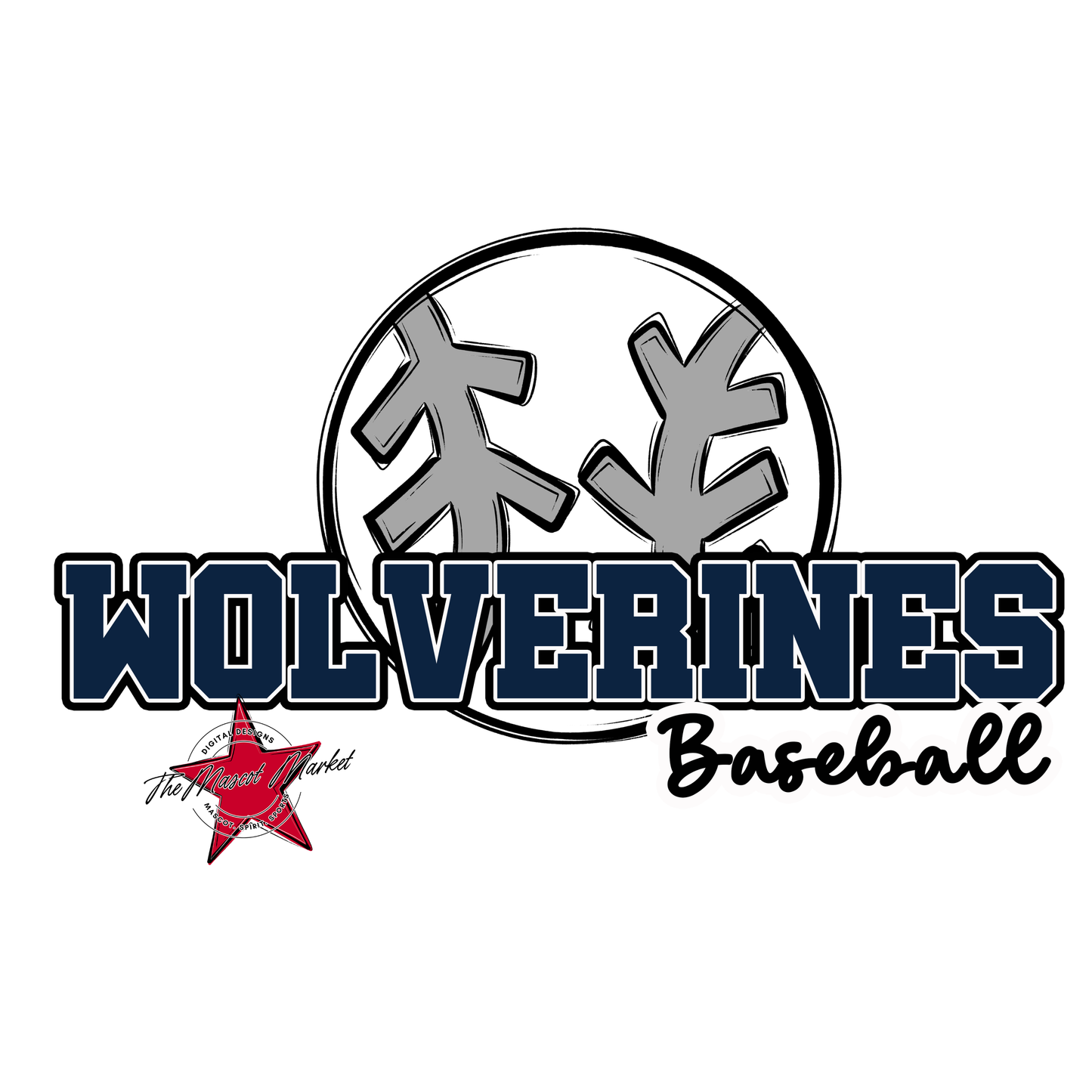 Wolverines Varsity Baseball-Navy