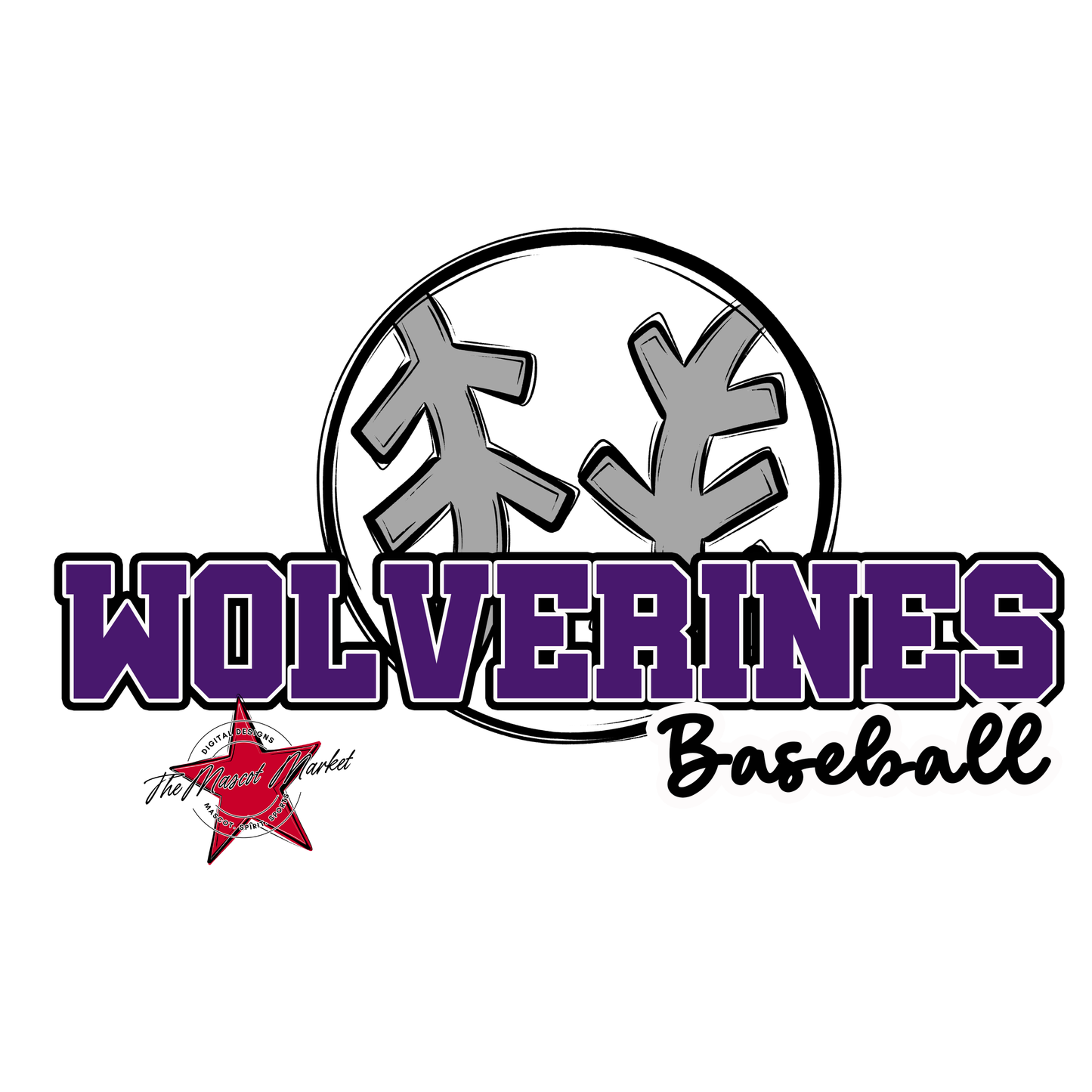 Wolverines Varsity Baseball-Purple