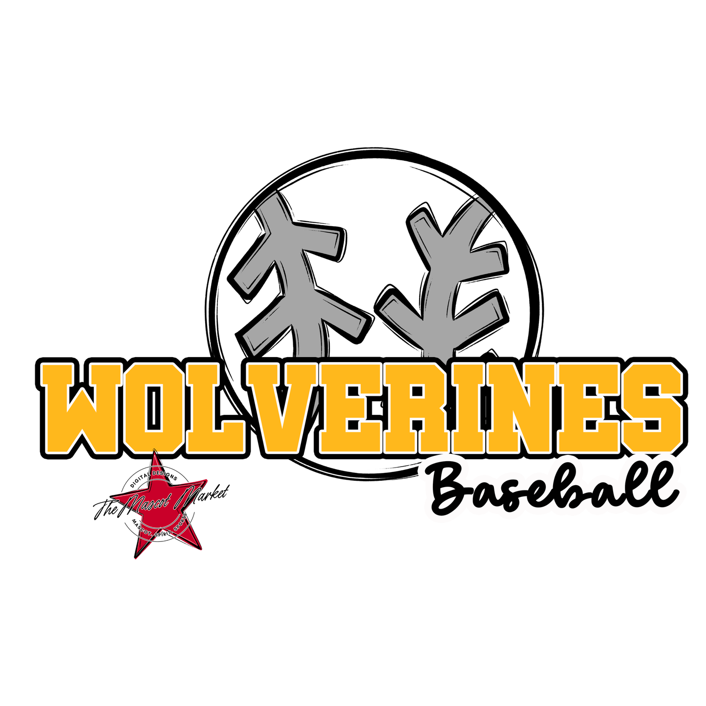 Wolverines Varsity Baseball-Yellow