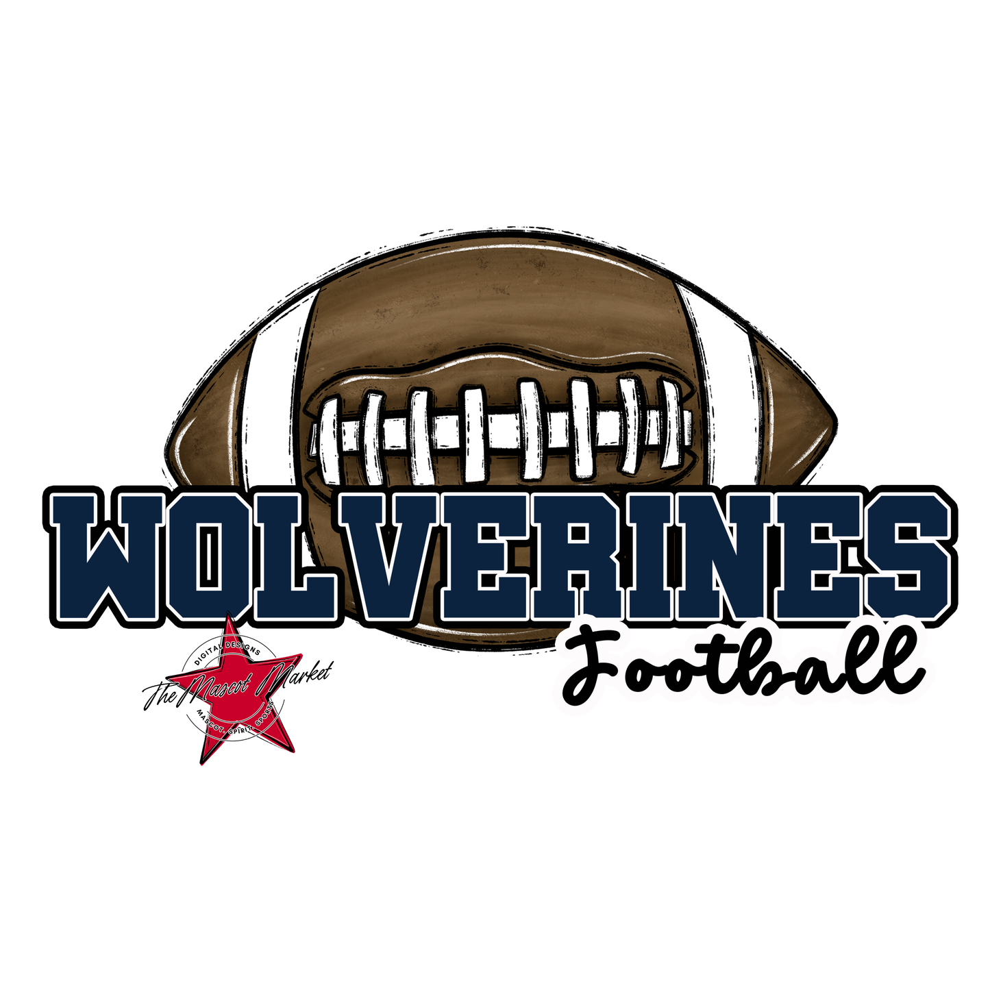 Wolverines Varsity Football-Navy