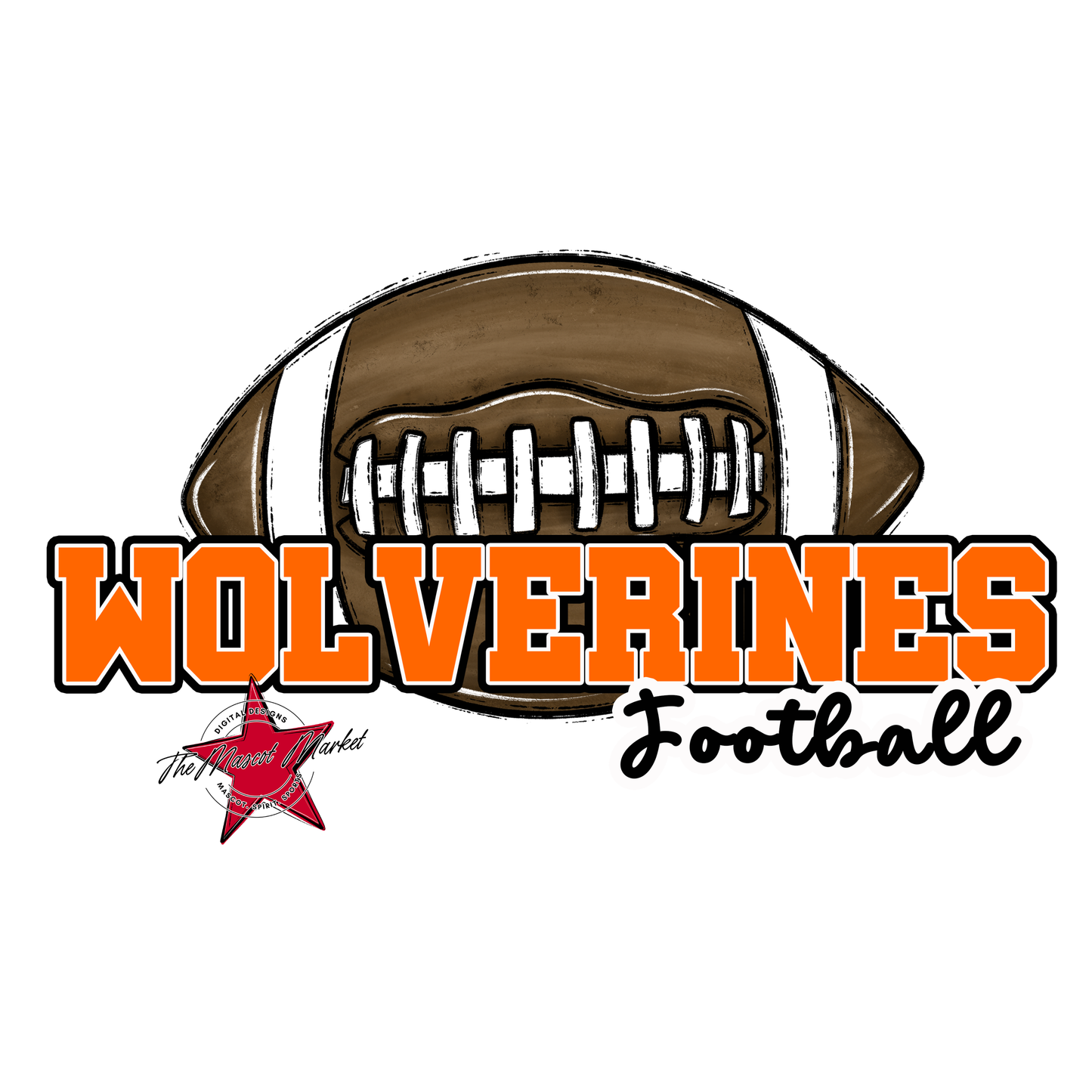 Wolverines Varsity Football-Orange