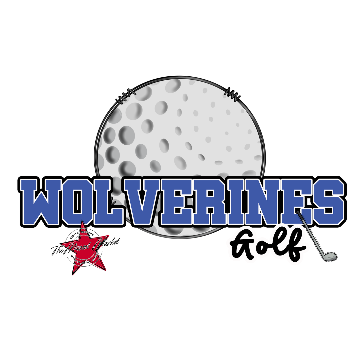 Wolverines Varsity Golf-Off Blue