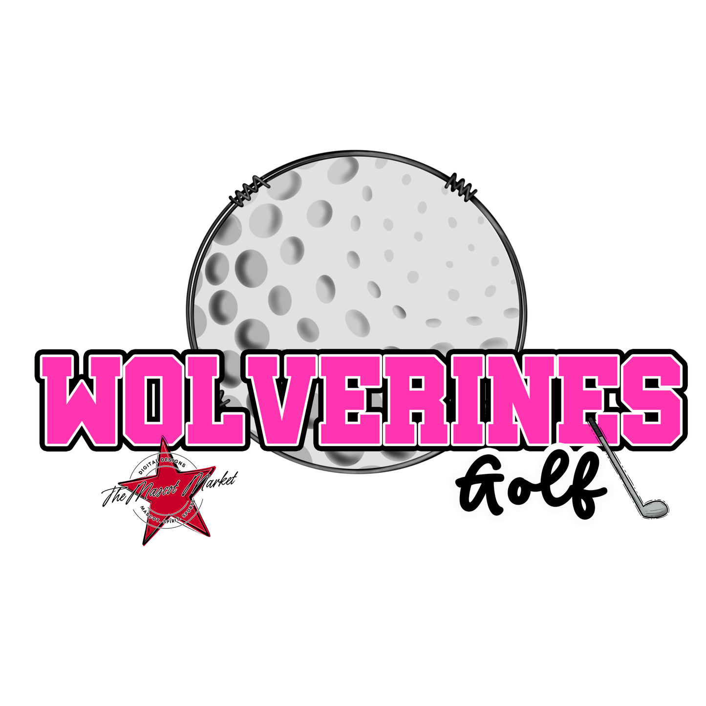 Wolverines Varsity Golf-Pink