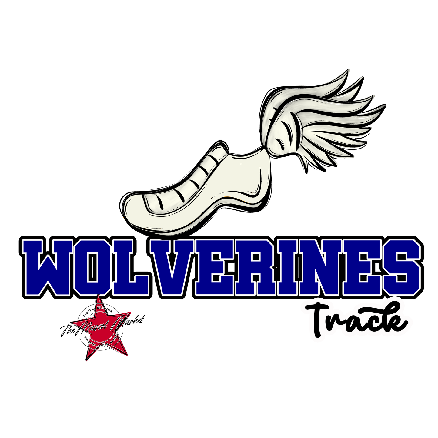 Wolverines Varsity Track-Blue