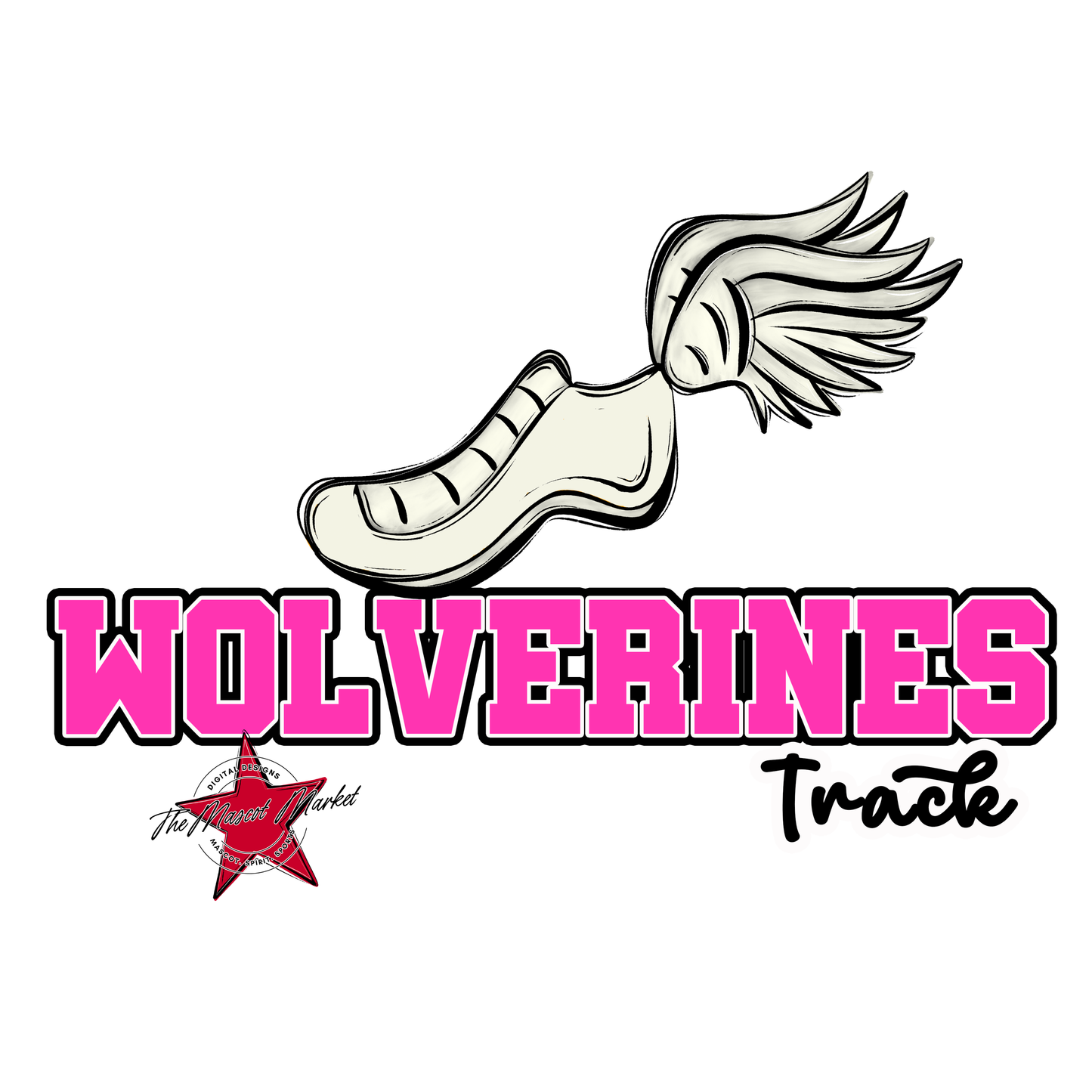 Wolverines Varsity Track-Pink