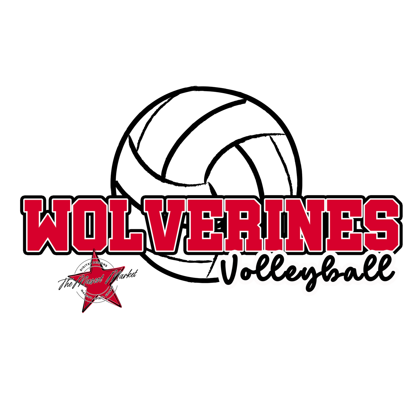 Wolverines Varsity Volleyball-Red