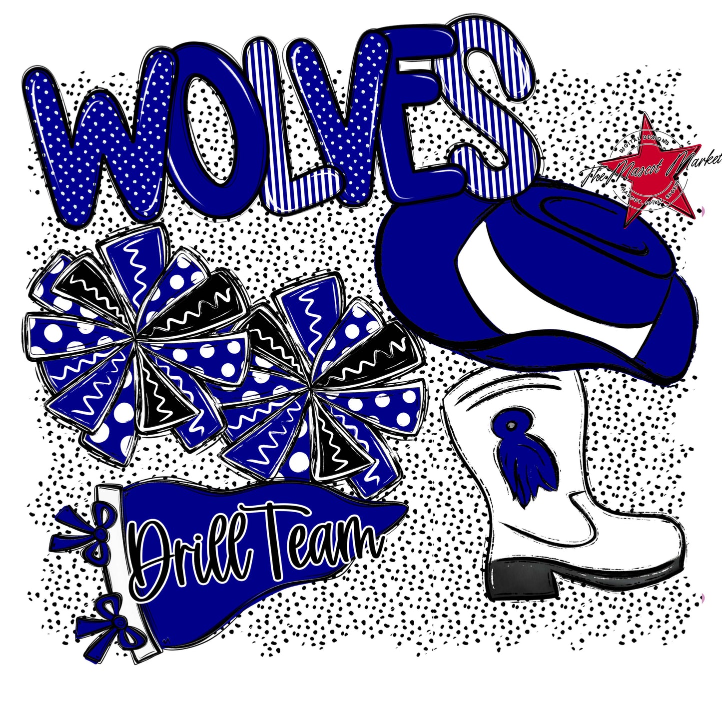 Wolves Drillteam Spirit-Blue