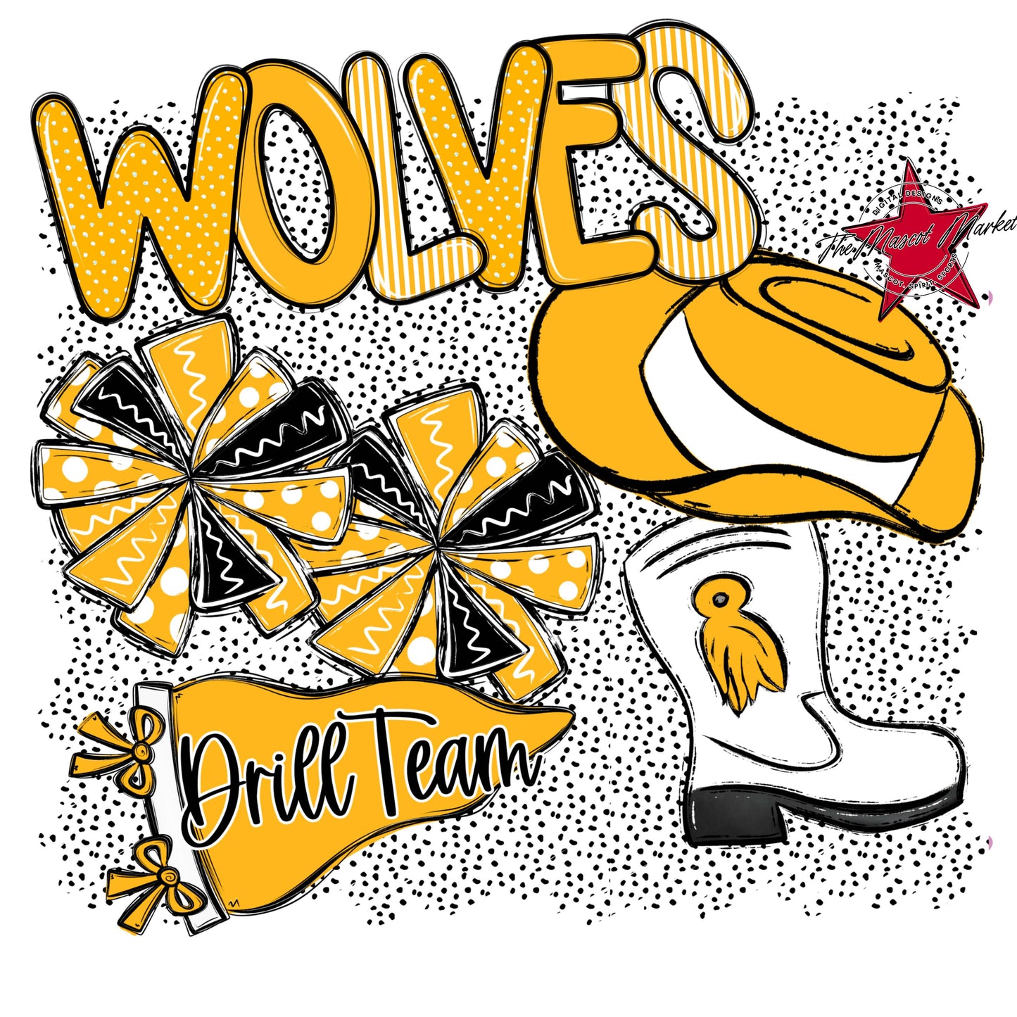 Wolves Drillteam Spirit-Yellow